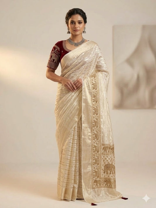 Sanjana Epic Viscose Partywear Saree